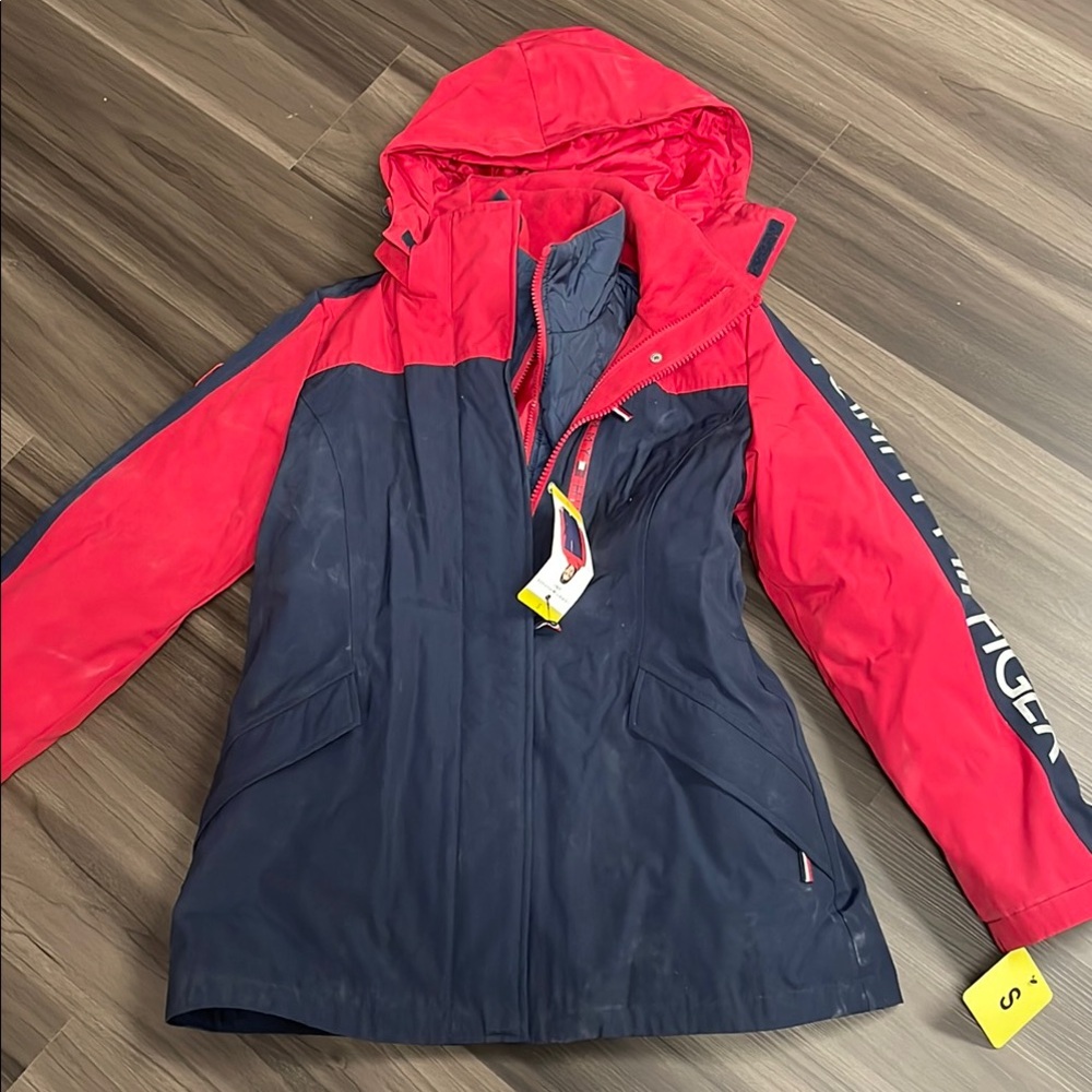 Women's Red and Black Jacket